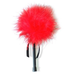 Feather Tickler With Marabou Red