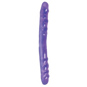 Basix Rubber Works  40,6 Cm Double Dong ? Colour Purple