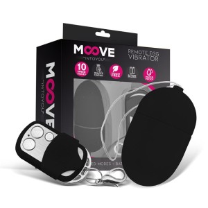 Vibrating Egg With Remote Control Medium Size Black