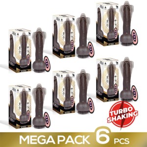 Pack De 6 Severo Realistic Turbo Shaking Dildo With Thrusting, 360