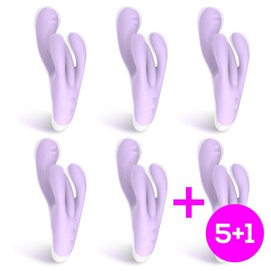 Pack 5+1 Brightlilac Ergonomic Triple Motor Vibe Usb