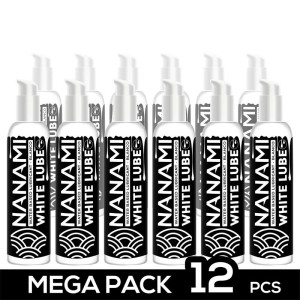 Pack 12 White Creamy Lube Semen Imitation Water Base Vegan 150 Ml