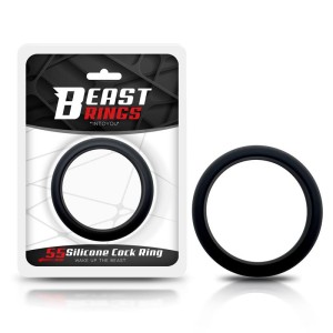 Cock Ring Solid Silicone 5.5 Cm Black