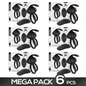 Pack Of 6 Reerin Vibrating Double Penis Ring With Remote
