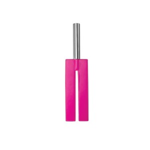 Shots Ouch! Whips And Paddles Leather Slit Paddle Pink