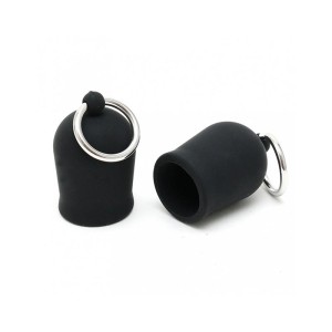 Nippe Suckers With Ring Silicone Black