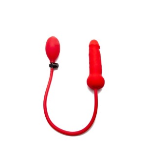 Shots Ouch! Inflatable Silicone Dong Red