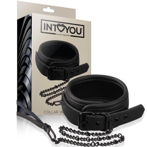 Collar With Leash Vegan Leather