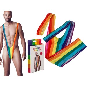 Rainbow Mankini One Size