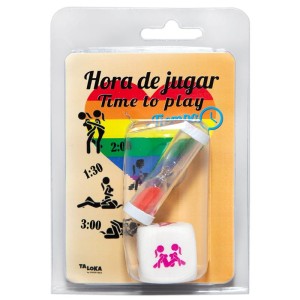 Posture Dice Set And An Hourglass