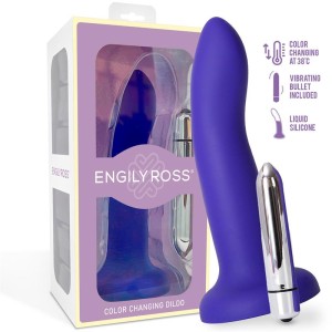 Color-changing Dildo Purple To Pink Size S 14 Cm