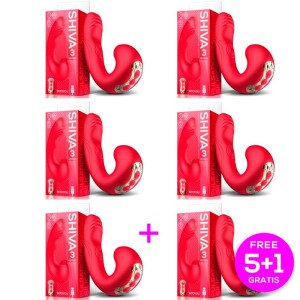 Pack 5+1 Shiva Vibe With Pulsation And Suction 3 Motors Magnetic Usb