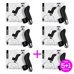 Pack 5+1 Fivib Finger Vibrating Stimulator Usb Silicone