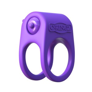Fantasy C-ringz Silicone Duo Ring Purple