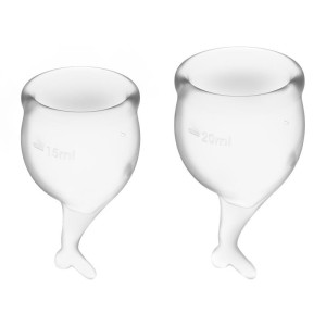 Feel Secure Menstrual Cup Transparent Pack Of 2