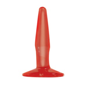 Basix Rubber Works  Mini Butt Plug Colour Red