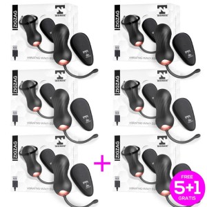 Pack 5+1 Zigzag Vibrating And Zigzagging Egg With Remote Control