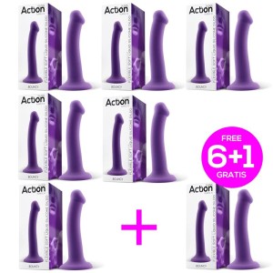Pack 6+1 Bouncy Dildo L