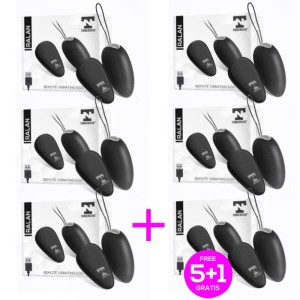 Pack 5+1 Ralan Remote Control Vibrating Egg Magnetic Usb