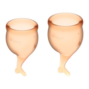 Feel Secure Menstrual Cup Orange Pack Of 2