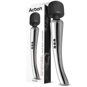 Silvery High-tech Wand Super Powerful Wireless Usb Chrome Silicone