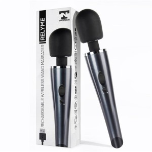 Relyme Wand Massager Usb Rechargable Silicone Waterproof