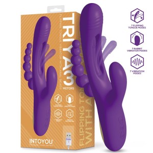Triya Vibe With Flipping Tongue And Anal Beads