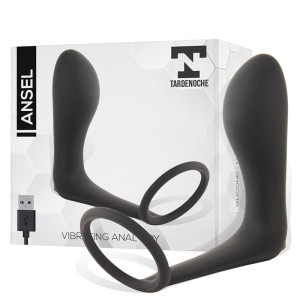 Ansel Anal Plug With Vibration And Cock Ring Usb Silicone
