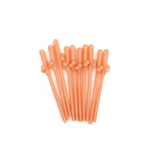 Penis-shaped Straws Pack Of 10