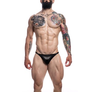 C4m11 Brazilian Brief Leatherette Black