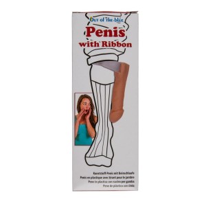 Plastic Penis With Ribbon