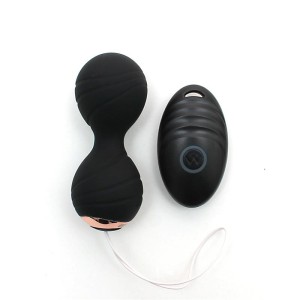 Vibrating Kegel Balls With Remote Control Cannes Black
