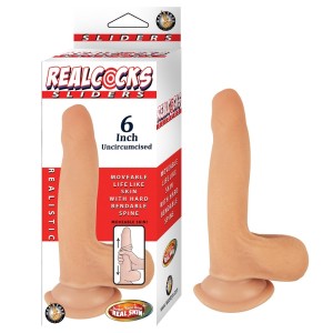 Realcocks Sliders 6 Inch Uncut Dildo Vanilla