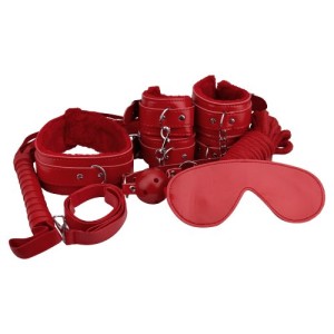 Loving Joy Beginners Bondage Kit Red (8 Piece)