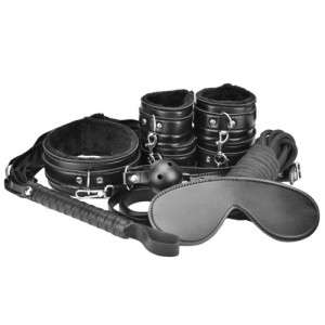 Loving Joy Beginners Bondage Kit Black (8 Piece)