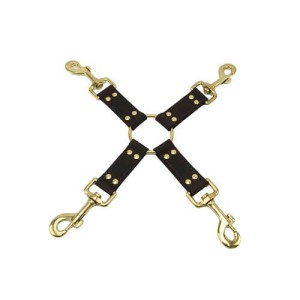 Bound Nubuck Leather 4 Way Hog Tie
