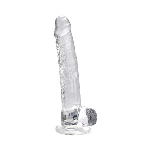 Loving Joy 11 Inch Dildo With Balls Clear