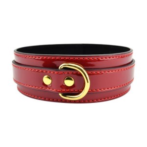 Bound To Please Red Bondage Collar