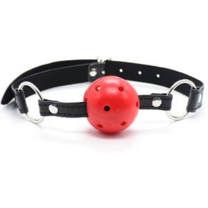 Bound To Please Breathable Ball Gag Red