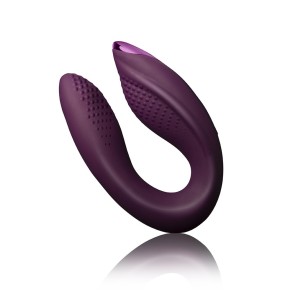 Rocks-off Rock Chick Diva Couple Vibrator With Remote Control Purple