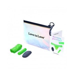 Love To Love Secret Panty 2 Panty Vibrator With Remote Control Green