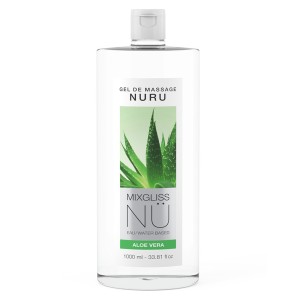 Mixgliss Nu Aloe Vera 2-in-1 Massage Gel And Water-based Lubricant 1000 Ml