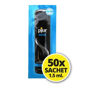Pjur Aqua Water-based Lubricant 50 Sachets Of 1.5 Ml
