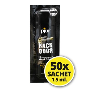 Pjur Back Door Silicone-based Lubricant 50 Sachets Of 1.5 Ml