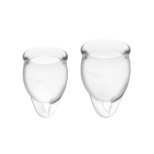 Satisfyer Feel Confident Menstrual Cup (transparent)