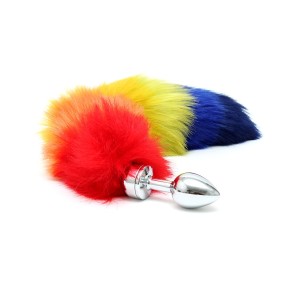 Rimba Butt Plug Small With Rainbow Tail (unisex)