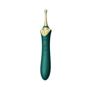 Zalo Bess 2 Heating Clitoral Massager With 4 Attachments Green