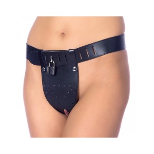 Rimba Chastity Belt With Two Holes In Crotch. Padlock Included