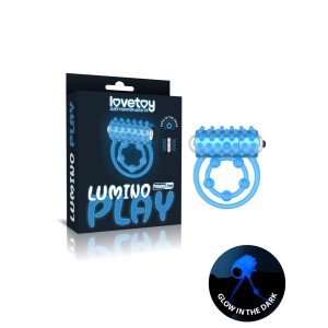 Lovetoy Lumino Play Cock Ring Vibrator Glow In The Dark
