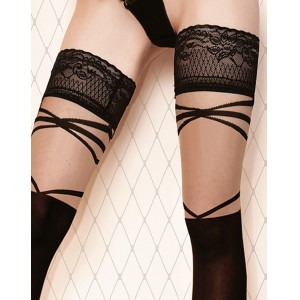 Ballerina Fantasy Hold-up Stockings (20/40 Denier) Black